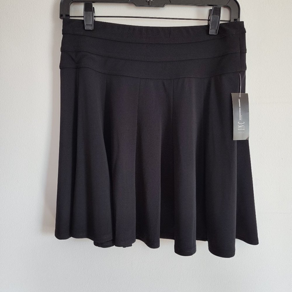 INC Black Short Fit & Flare Skirt  107